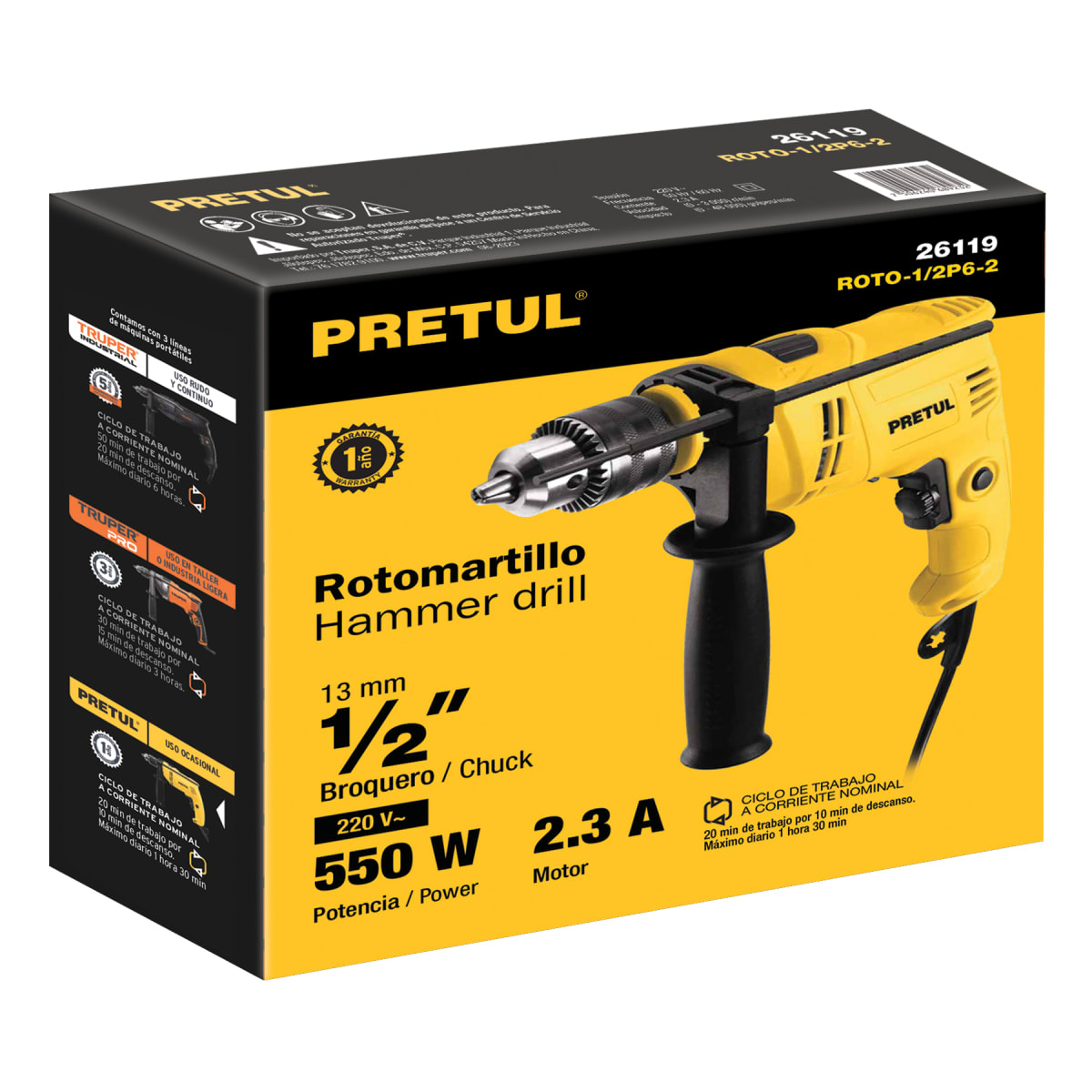 Taladro Percutor 1/2