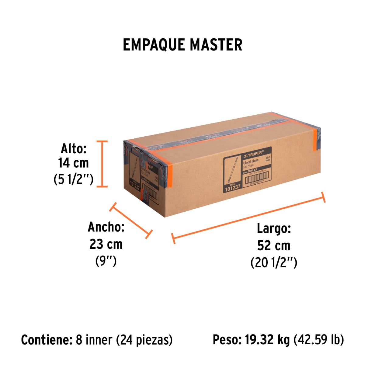 Cincel Plano SDS Max 1