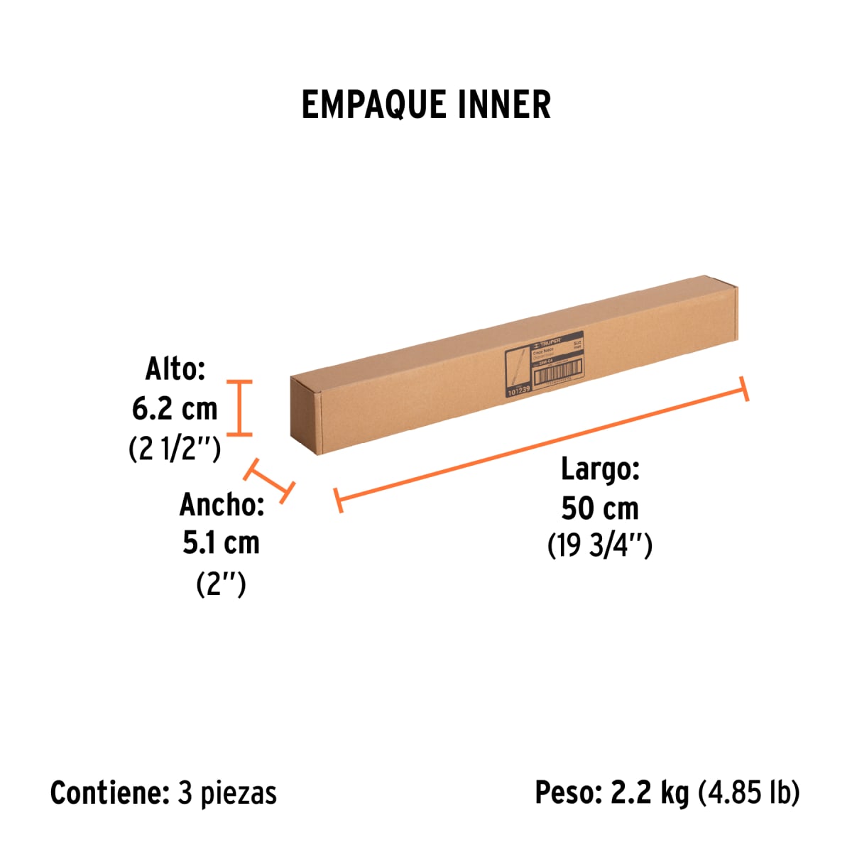 Cincel Hueco Para Acanalado SDS Max 7/8