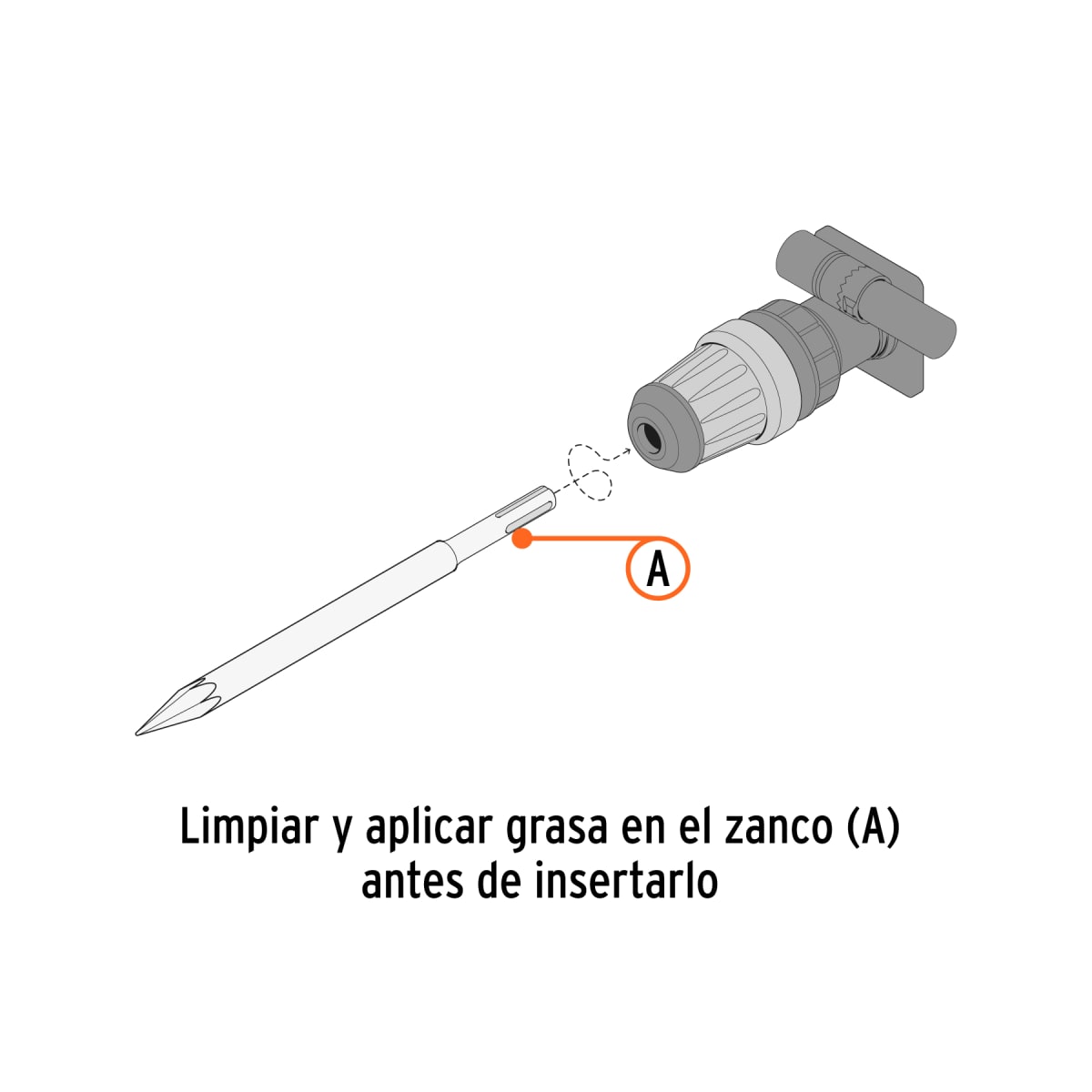 Cincel De Punta SDS Max De 16