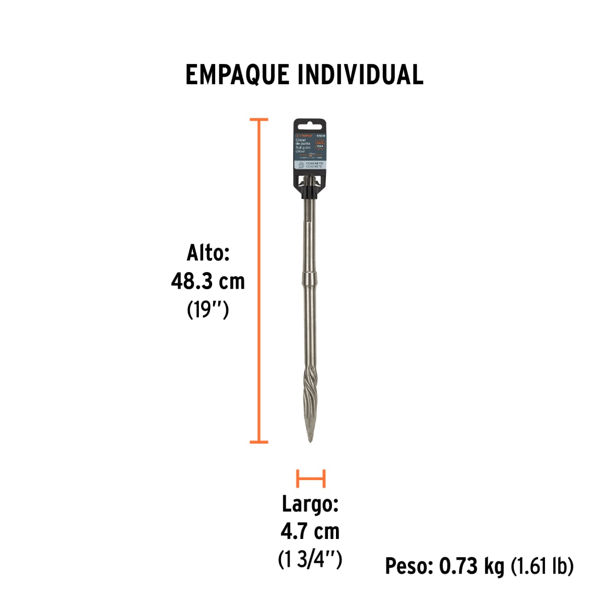 Cincel De Punta SDS Max De 16