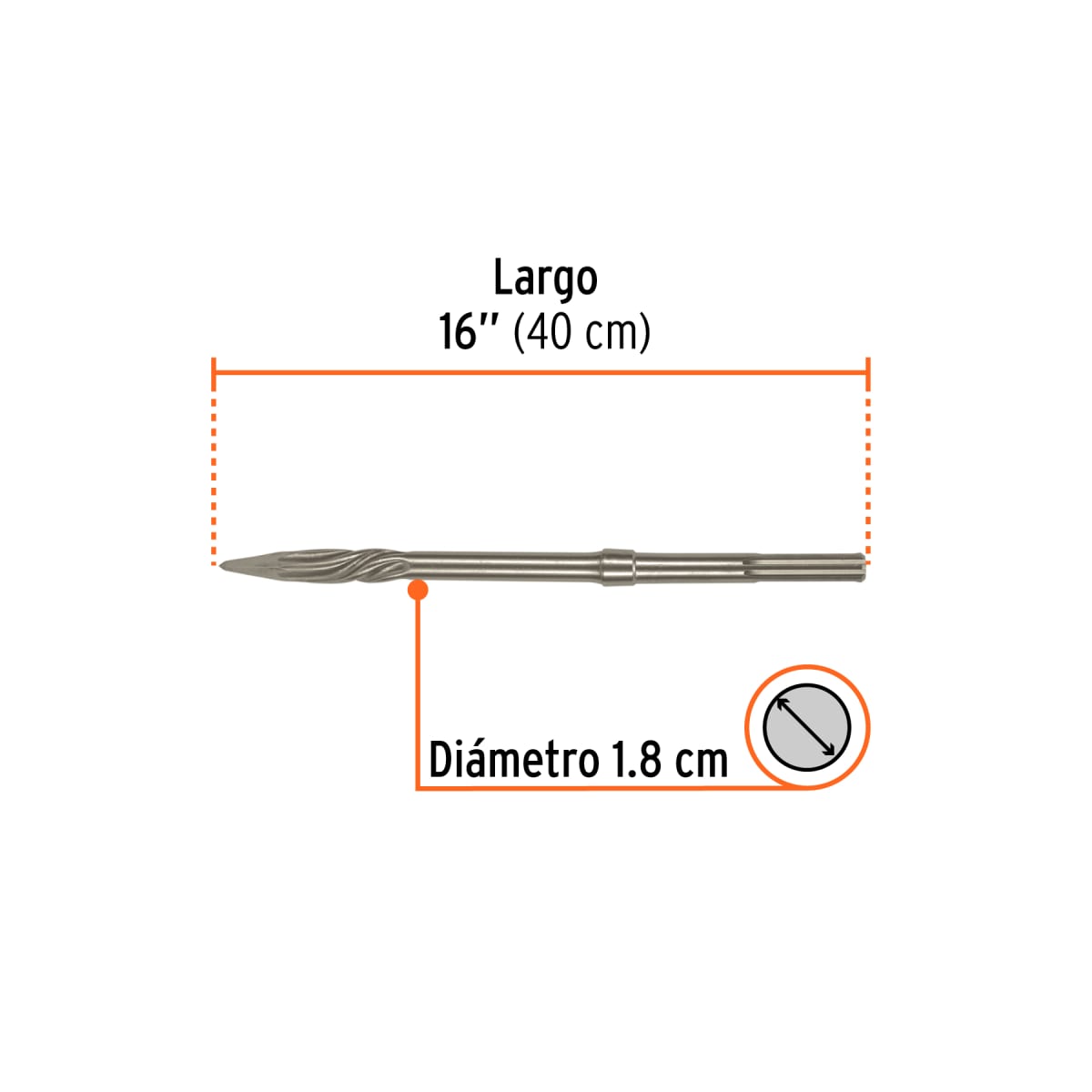 Cincel De Punta SDS Max De 16