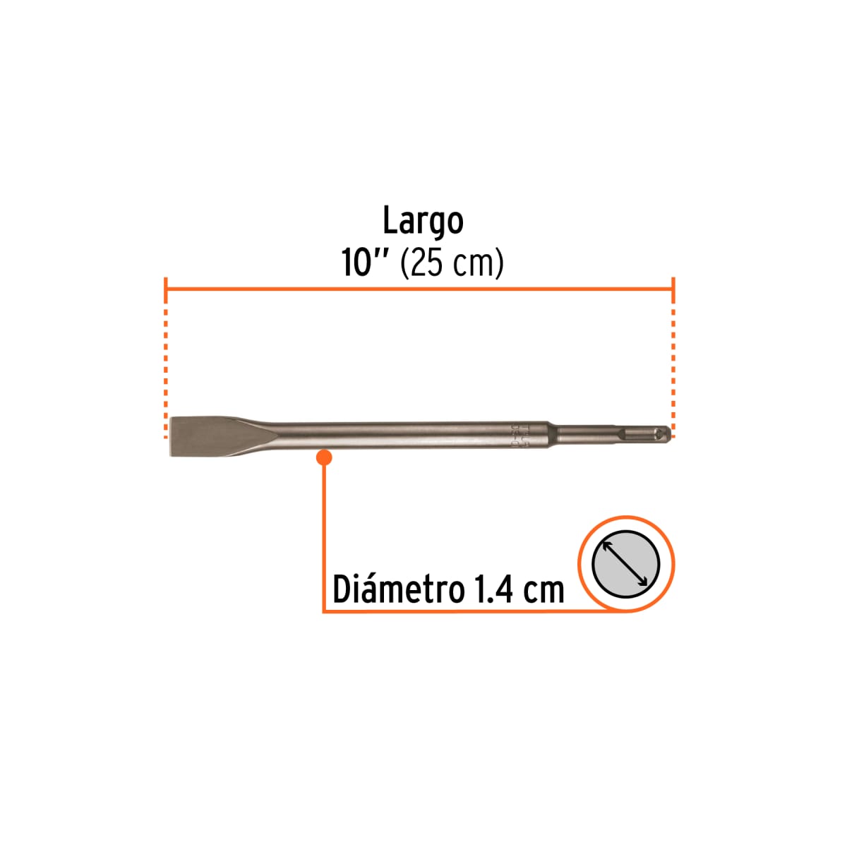 Cincel SDS, plano delgado Truper6
