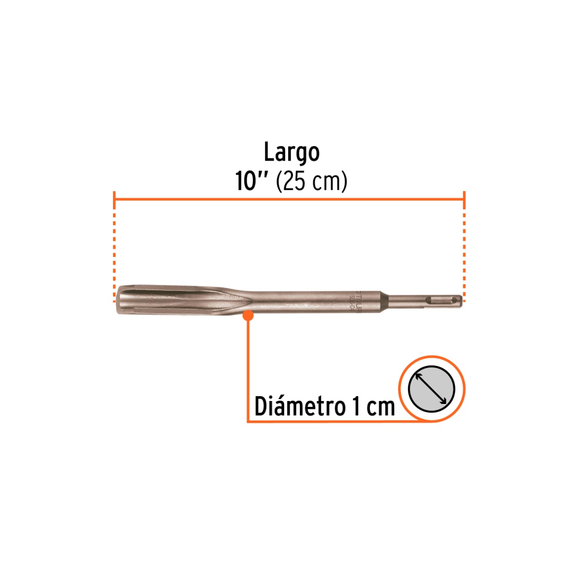 Cincel Hueco Para Acanalado SDS Plus 3/4