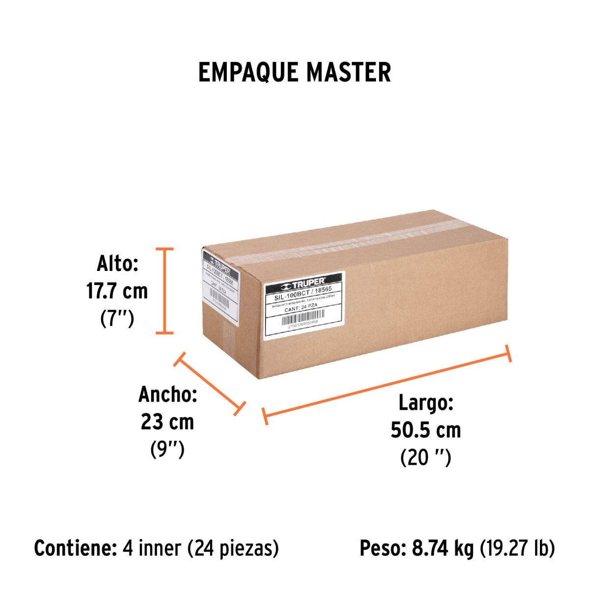 Silicona Transparente 280ml Antihongos Para Baños Truper 185654