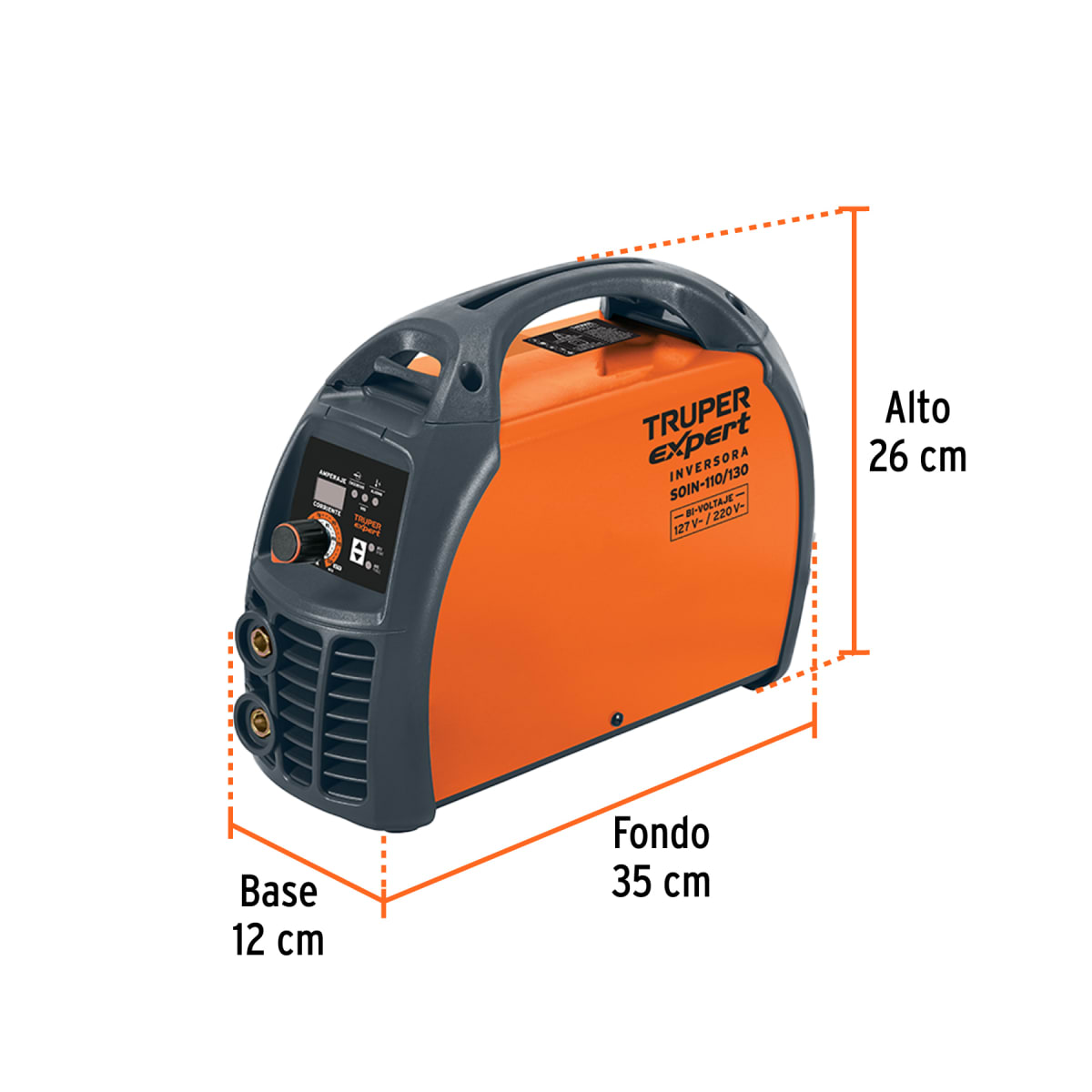 Soldadora Inversora 130 A Bi-Voltaje 127 /220 V Truper 117872
