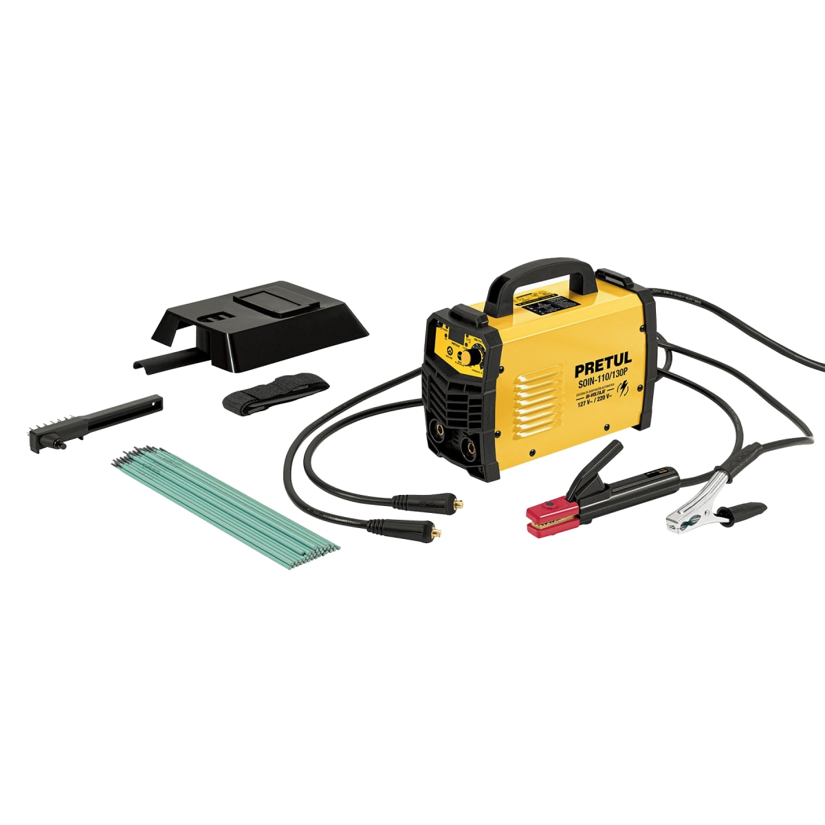 Soldadora Inversora 130A Bi-Voltaje 127/220V Pretul 29959 0