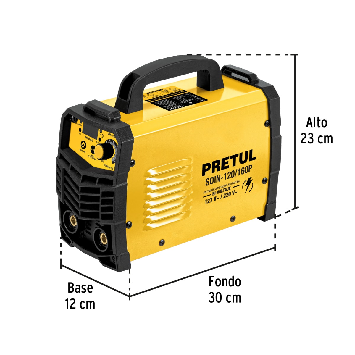 Soldadora Inversora 160 A Bi-Voltaje 127/220 V Pretul 299603