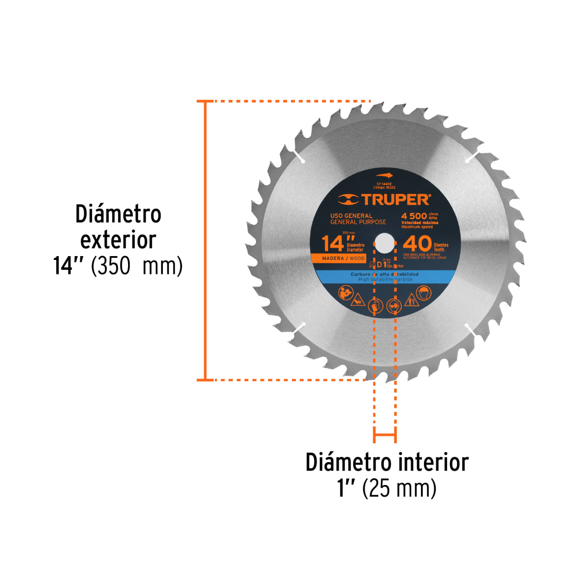Disco Sierra Circular 14