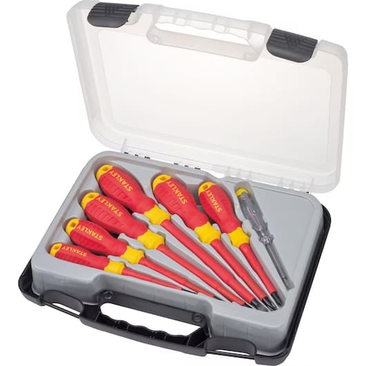 Juego de destornilladores aislados 7 pzs Stanley STMT60175-LA2