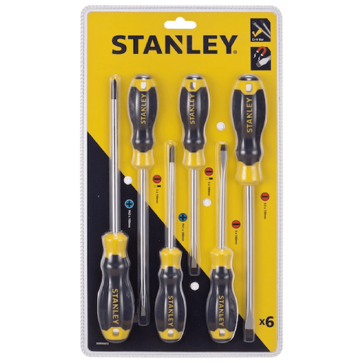 Juego de Destornilladores  CushionGrip™ 6 Pzs STMT66672-840 Stanley 0