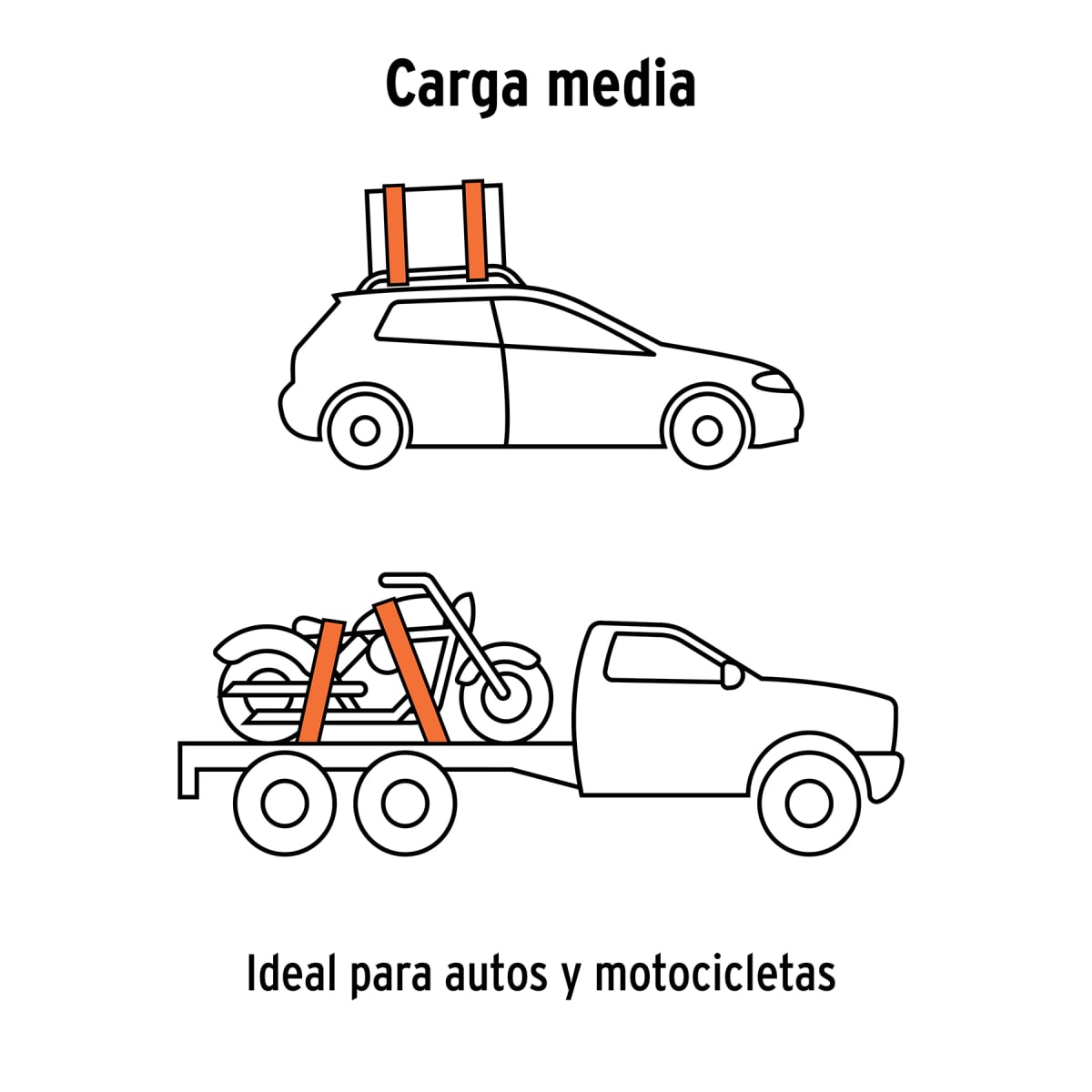 Juego De 2 Fajas Con Ratchet Carga Máx 1500 Kg Truper 1018312