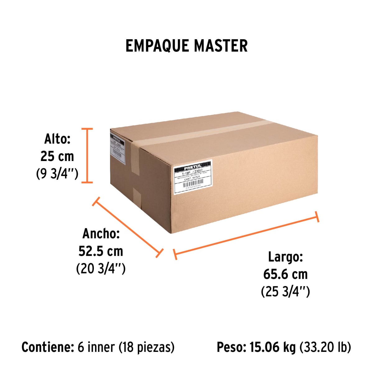 Tijera Para Poda 49 cm Mangos De Madera Pretul 230606