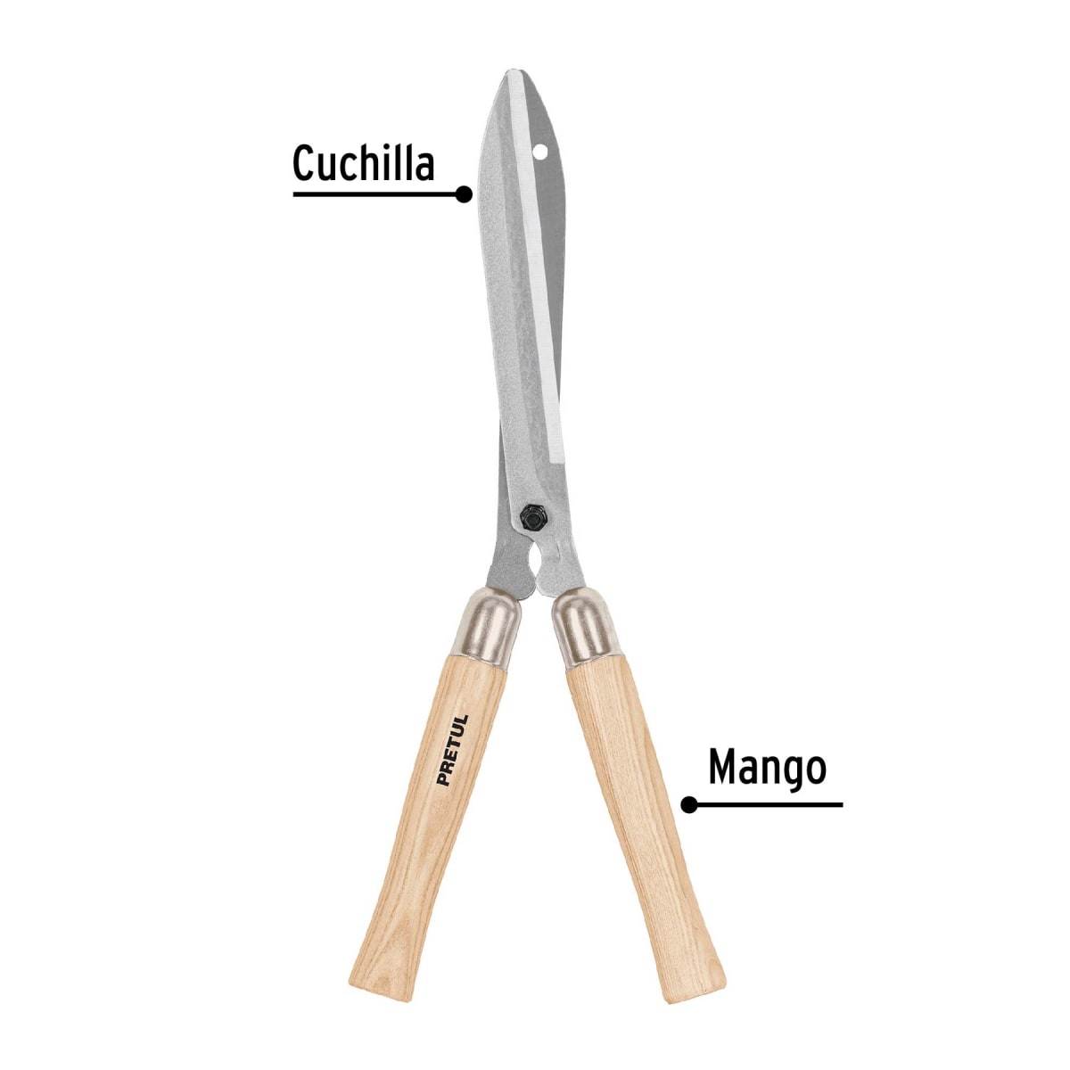 Tijera Para Poda 49 cm Mangos De Madera Pretul 230603