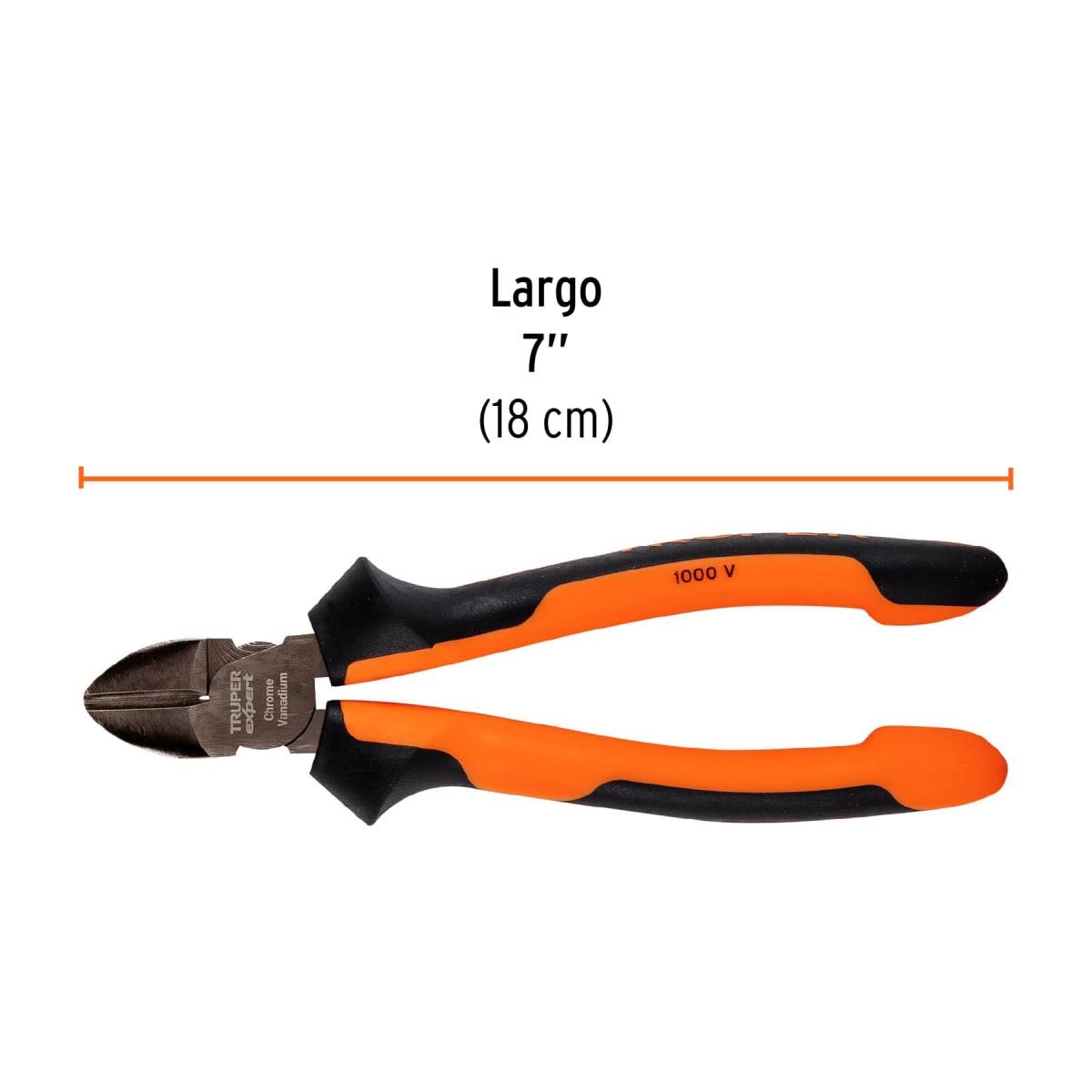 Alicate Corte Diagonal 1000V Mango Confort Grip Truper 173316