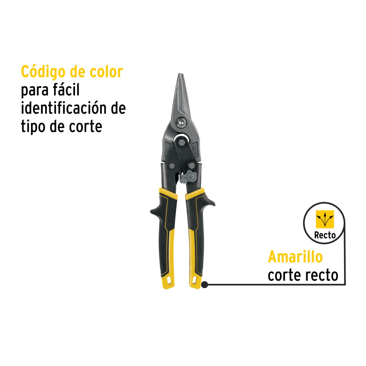 Tijera de Aviación Corte Recto 9-1/2