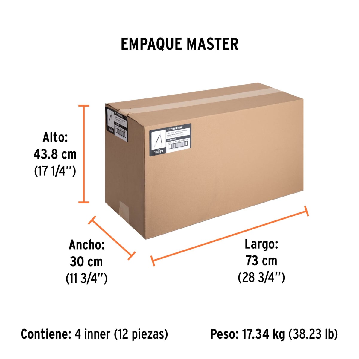 Tijera Para Ramas 70 Cm  Classic Mangos Tubulares Truper 183995