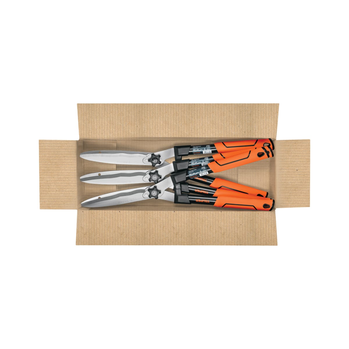 Tijera Poda 60 cm Filo Ondulado Mango Ovalado Acero C/Grip Truper 183902