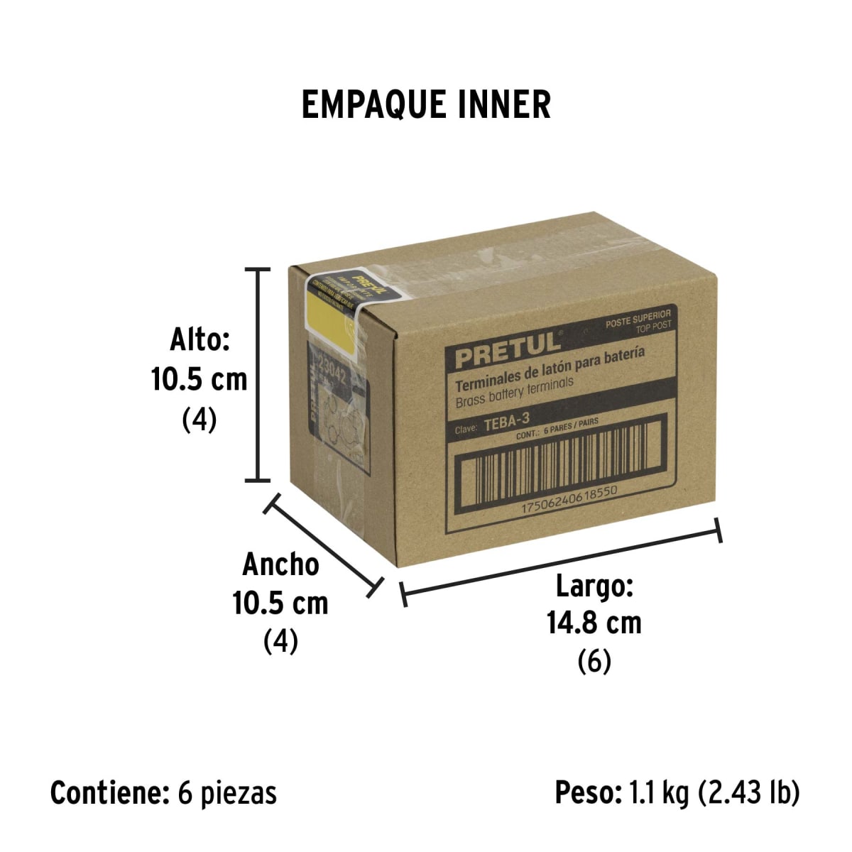 Juego De Bornes Para Batería Pretul 230424