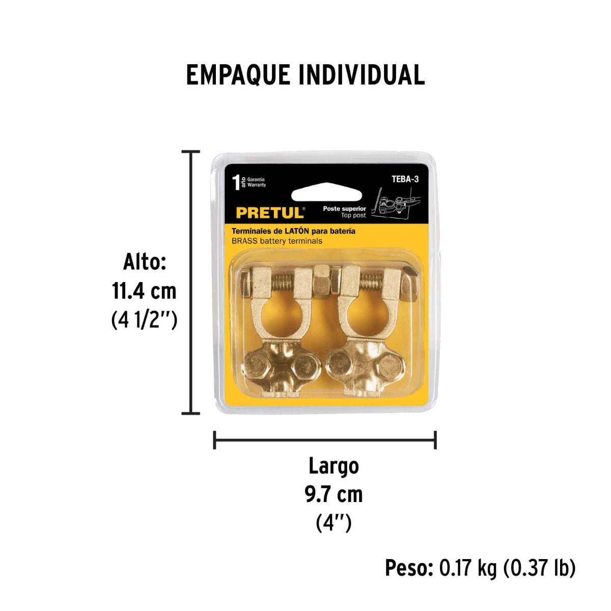 Juego De Bornes Para Batería Pretul 230425