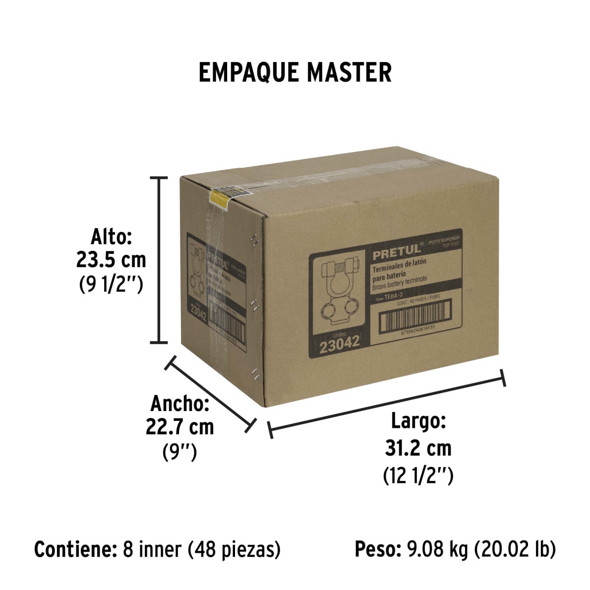 Juego De Bornes Para Batería Pretul 230426