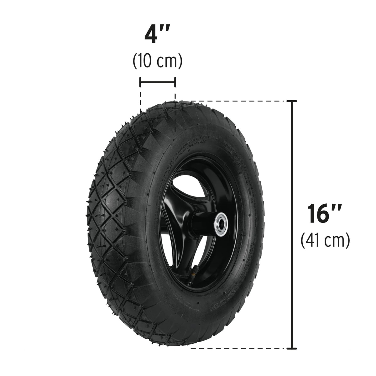 Carretilla Tipo Buggy 5 ft3 Plástica Con Llanta Neumática Reforzada 22703 Pretul3