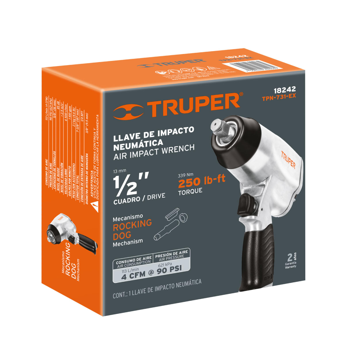 Llave De Impacto Neumática 1/2