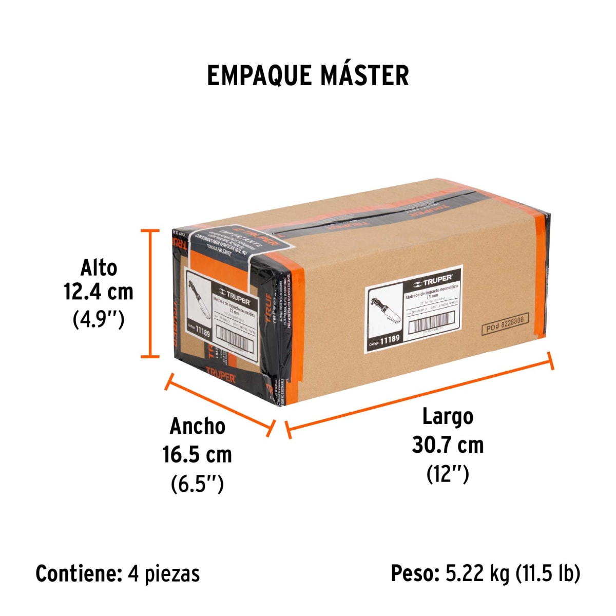 Rachet De Impacto Neumático 1/2