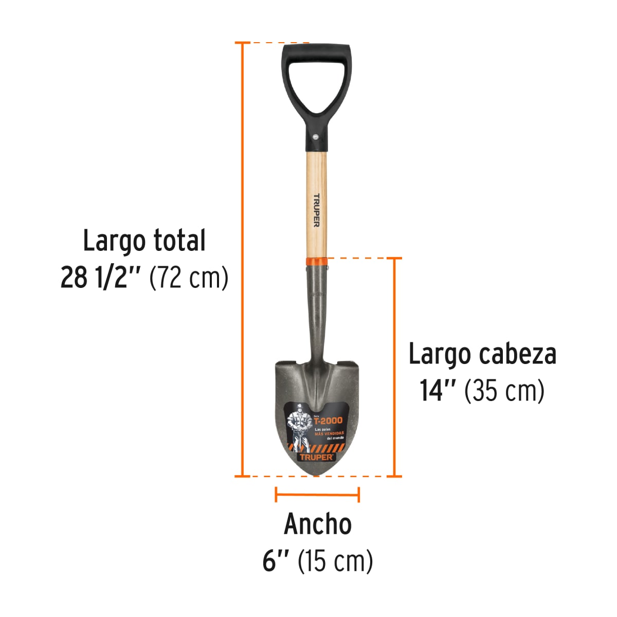 Pala Cajuelera Cuchara T-2000 Truper 171933