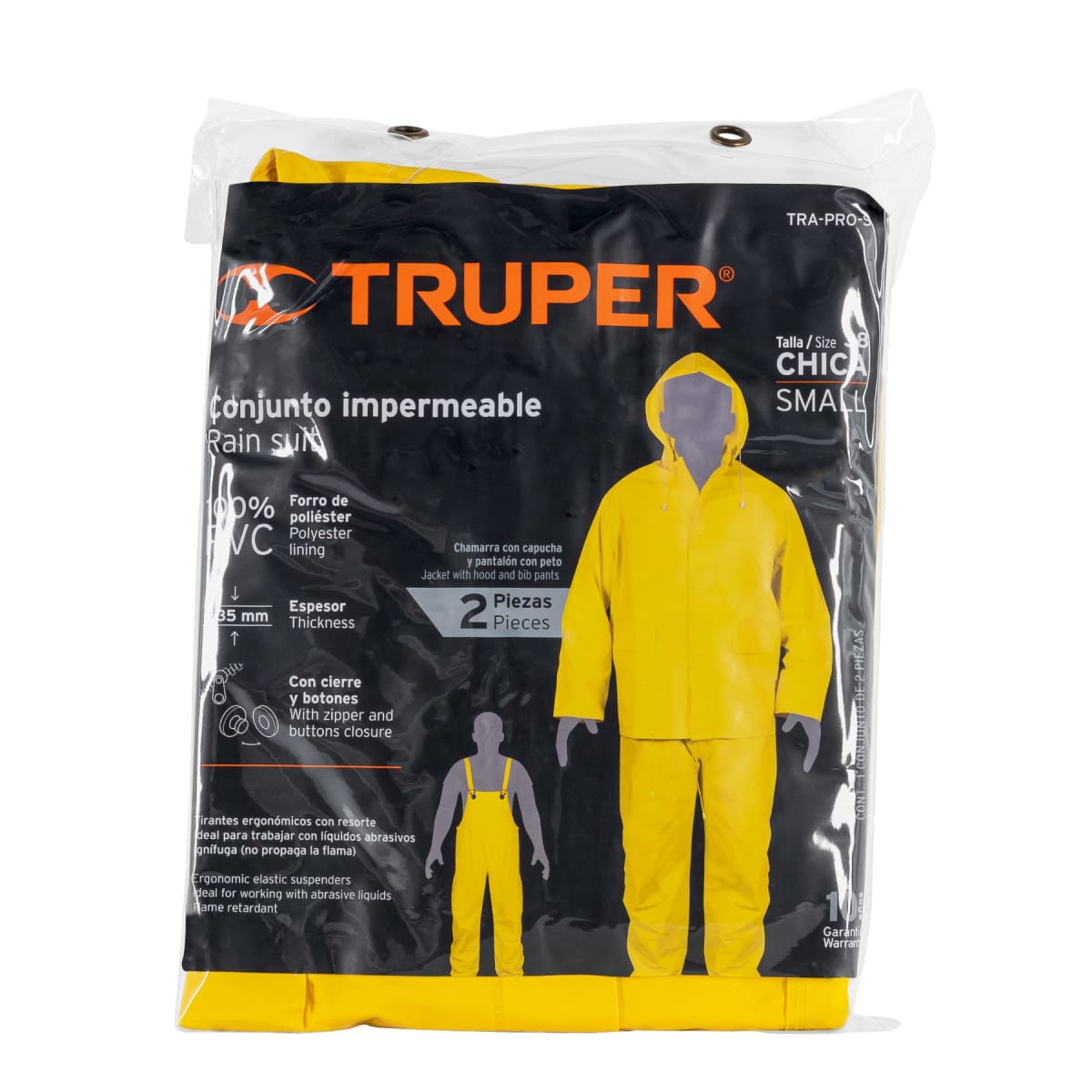 Traje/Conjunto Impermeable Pvc Talla S Truper 144173