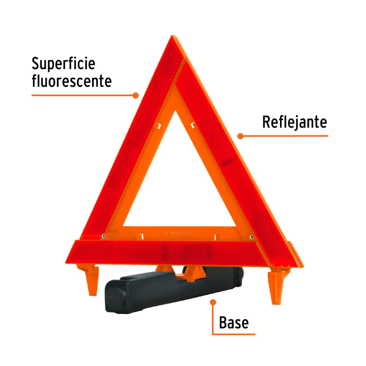 Triangulo De Seguridad 29 cm Plegable Truper 109432