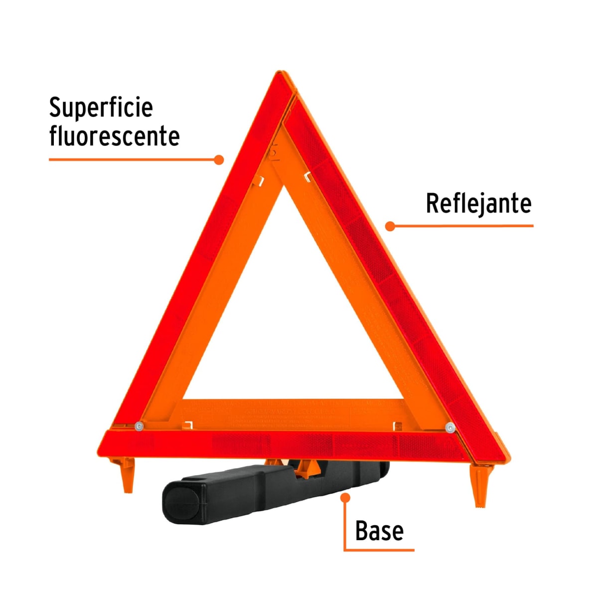 Triangulo De Seguridad 44 cm Plegable Truper 109423