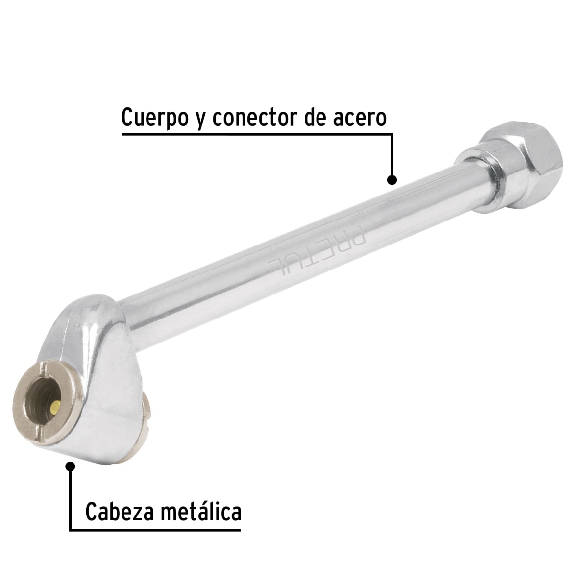 Inflador De Cabeza Doble Cuerda 1/4 NPT Pretul 216942