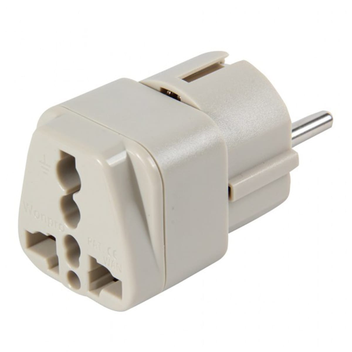 Adaptador universal 10/16a 250v schuko Wan-9-p2