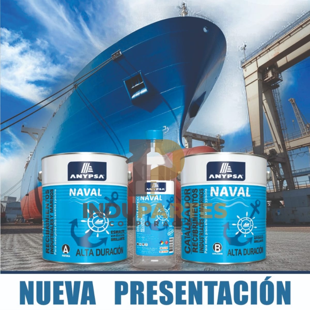Pintura Epóxica Naval Gris Niebla Ral-7042 K7 Disolvente / Catalizador2