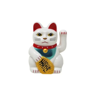 Gato de la fortuna blanco