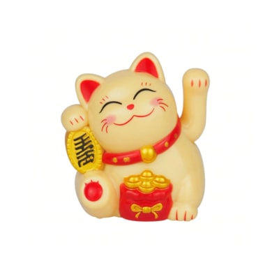 Gato de la fortuna amarillo