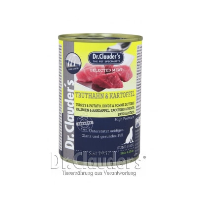 Dr. Clauder´s Dog Lata Pavo y Papa