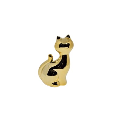 Adorno gato dorado