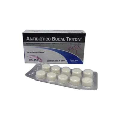 Antibiótico bucal Triton por unidad