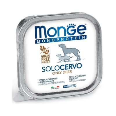 Monge Canine Adult Monoprotein Ciervo alutray 150 g