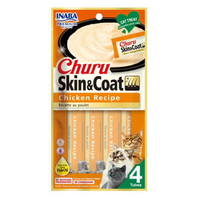 Churu Skin & Coat chicken recipe x 4 tubos
