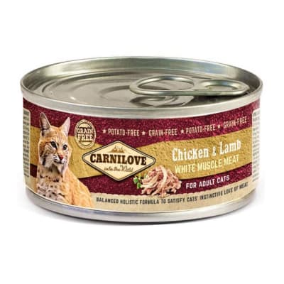 Carnilove gato adulto pollo y cordero lata 100 g