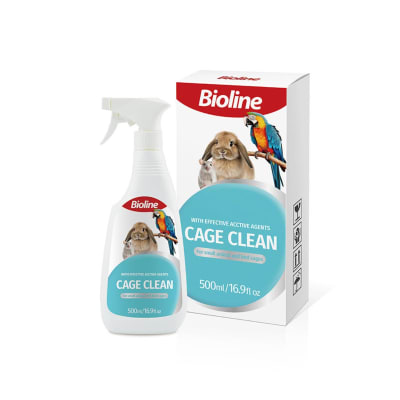 BIOLINE LIMPIADOR DE JAULAS PARA PEQUEÑOS ANIMALES X 500 ML