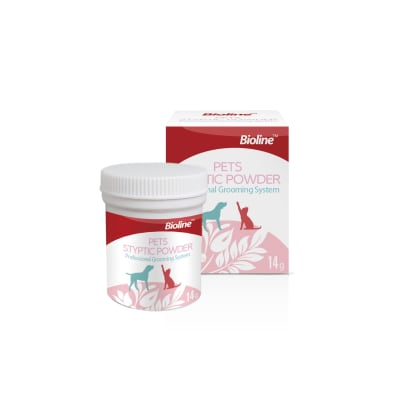 BIOLINE POLVO ASTRINGENTE PARA UÑAS EN PERROS Y GATOS X 14 GR