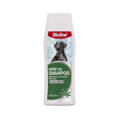 BIOLINE SHAMPOO DE ACEITE DE CAÑAMO PARA PERROS X 250 ML