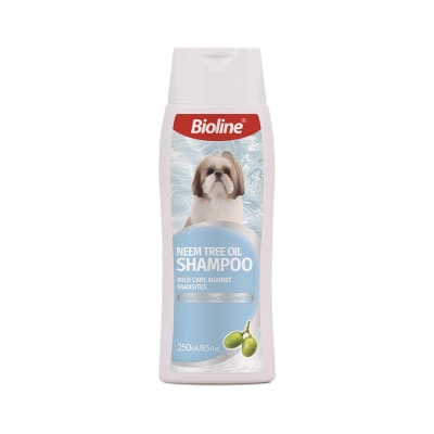 BIOLINE SHAMPOO DE ACEITE DE NEEM PARA PERROS X 250 ML