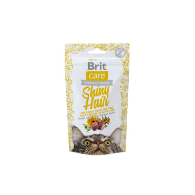 BRIT CARE CAT SNACK SHINY HAIR 50 G
