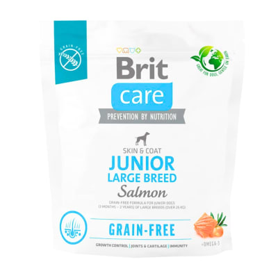 BRIT CARE DOG GF JUNIOR LARGE BREED SALMON 1 KG