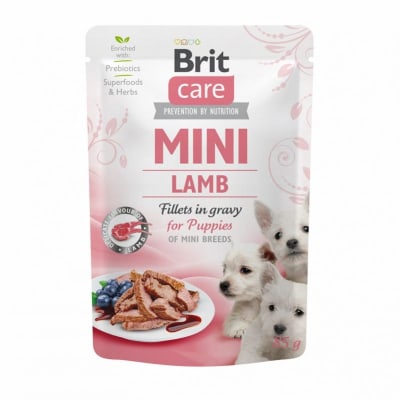 Brit Care Dog Mini Puppy Lamb Fillets pouch 85 g